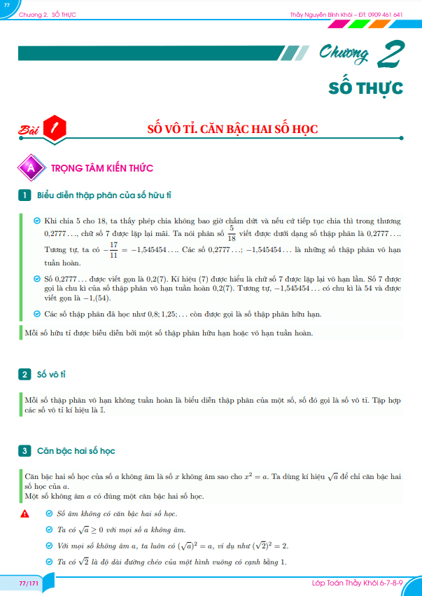 phan dang va bai tap so thuc lop 7 mon toan chan troi sang tao d