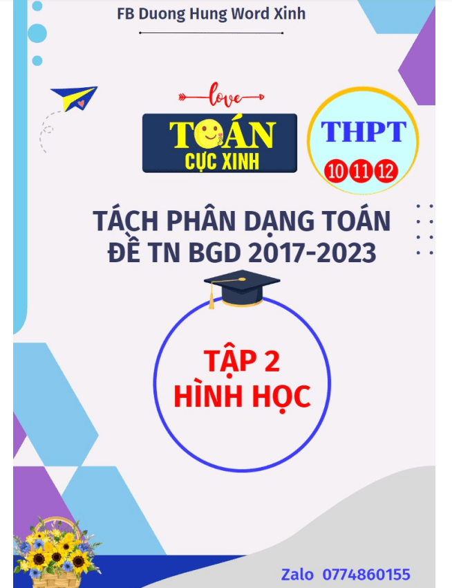 tach phan dang toan de thi tn thpt mon toan 2017 2023 phan hinh hoc d