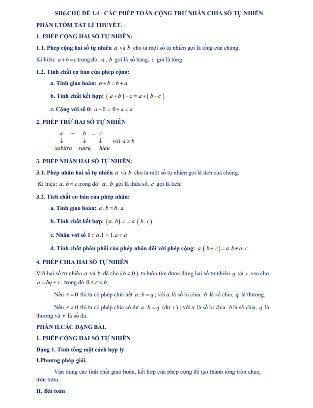 tai lieu day them hoc them chuyen de cac phep toan cong tru nhan chia so tu nhien d