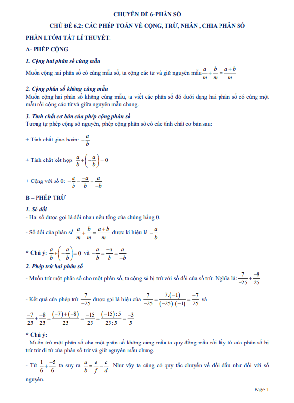 tai lieu day them hoc them chuyen de phep toan cong tru nhan chia phan so d