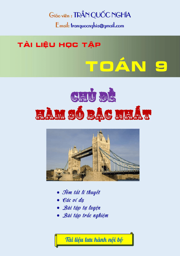 tai lieu hoc tap lop 9 mon toan chu de ham so bac nhat tran quoc nghia d