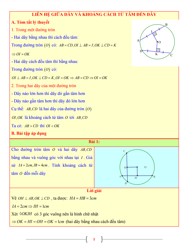 tai lieu lop 9 mon toan chu de lien he giua day va khoang cach tu tam den day d