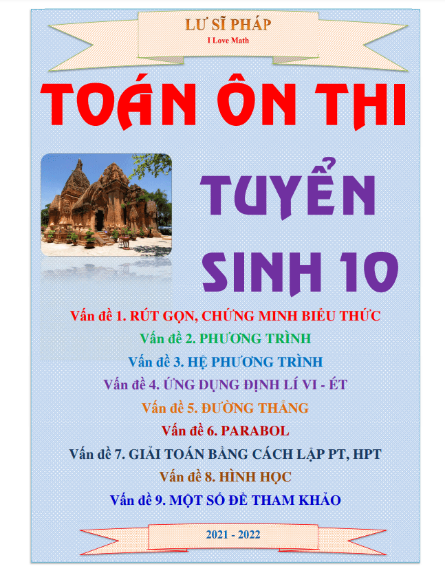 tai lieu on thi tuyen sinh vao mon toan lu si phap d