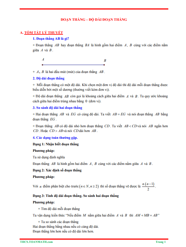 tom tat ly thuyet va bai tap trac nghiem doan thang do dai doan thang d