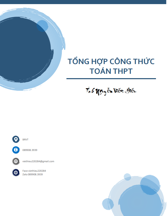 tong hop cong thuc toan thpt nguyen viet hieu d