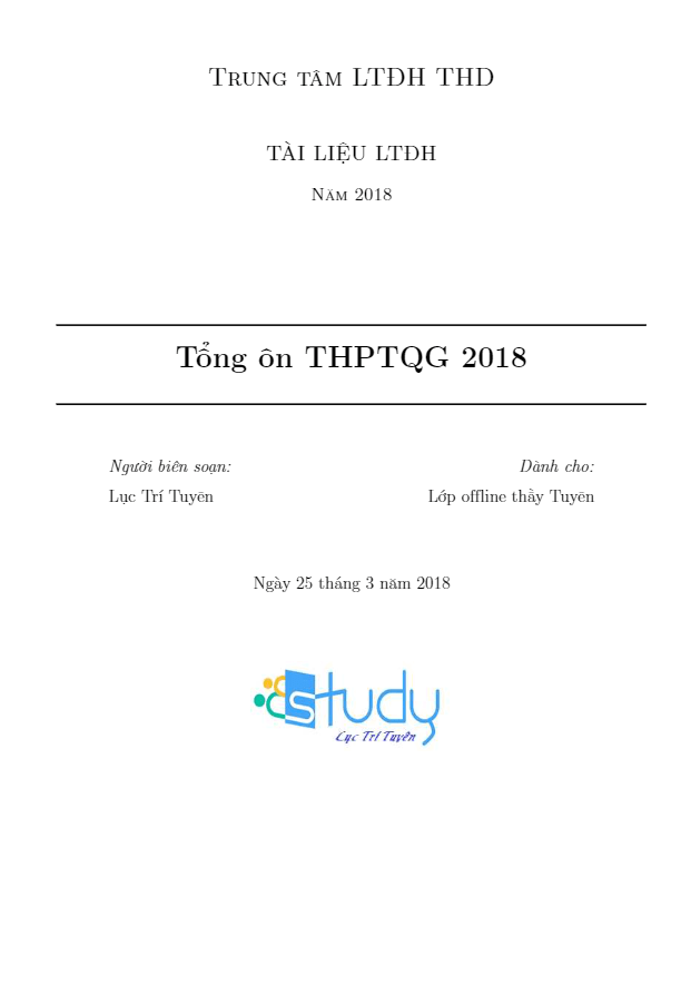 trac nghiem tong on thptqg 2018 mon toan luc tri tuyen d