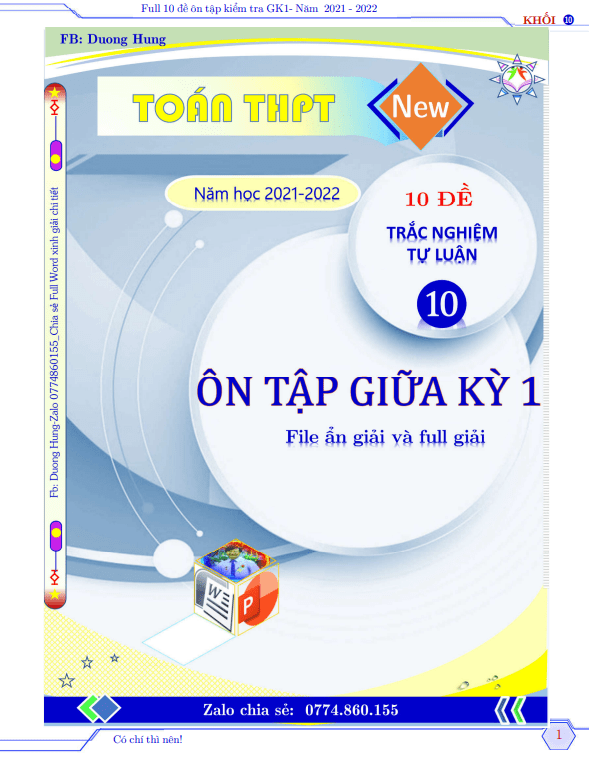 tuyen tap 10 de on tap kiem tra giua hoc ki 1 hk1 lop 10 mon toan nam hoc 2021 2022 d