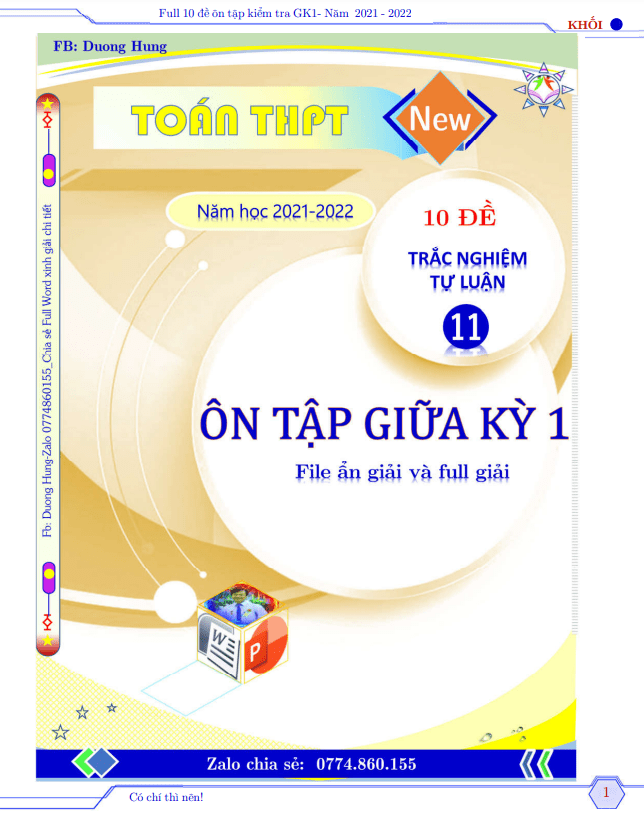 tuyen tap 10 de on tap kiem tra giua hoc ki 1 hk1 lop 11 mon toan nam hoc 2021 2022 d