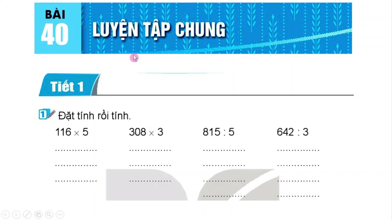 Hướng Dẫn Chi Tiết Bài 40: Phép Chia Có Dư Lớp 3 - Cùng Thanh Nấm Chinh Phục Toán Học 1 Cô Thanh Nấm chào đón các em học sinh đến với bài học mới về phép chia có dư.