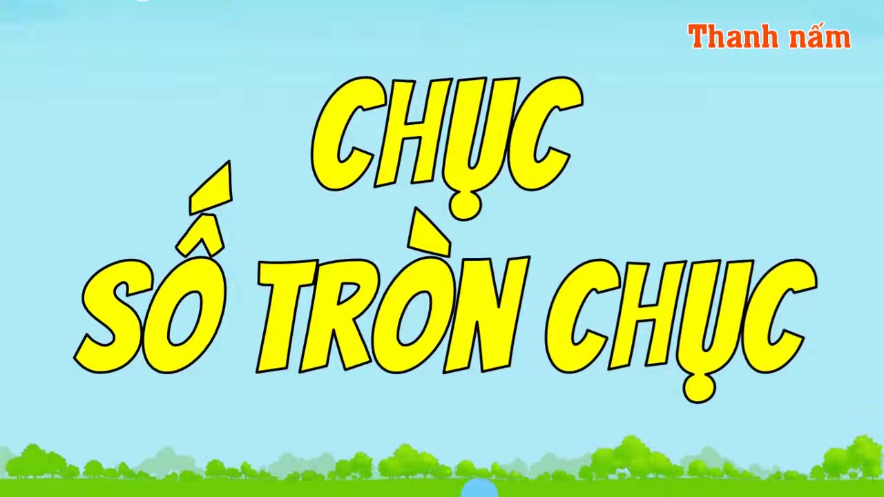Cô Thanh Nấm chào đón các bé và giới thiệu bài học mới về chục và số tròn chục.