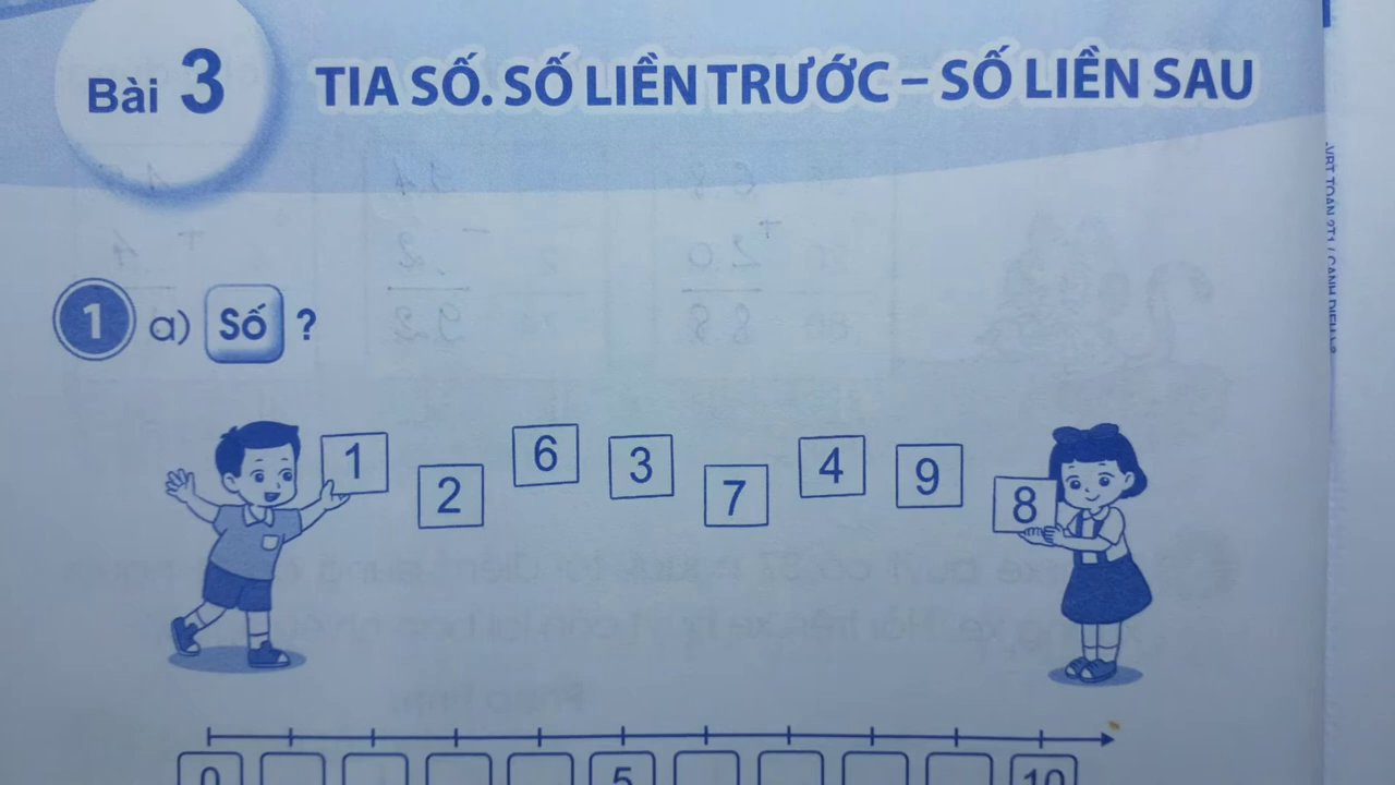 Thầy Nhựt giới thiệu cấu tạo cơ bản của một tia số.