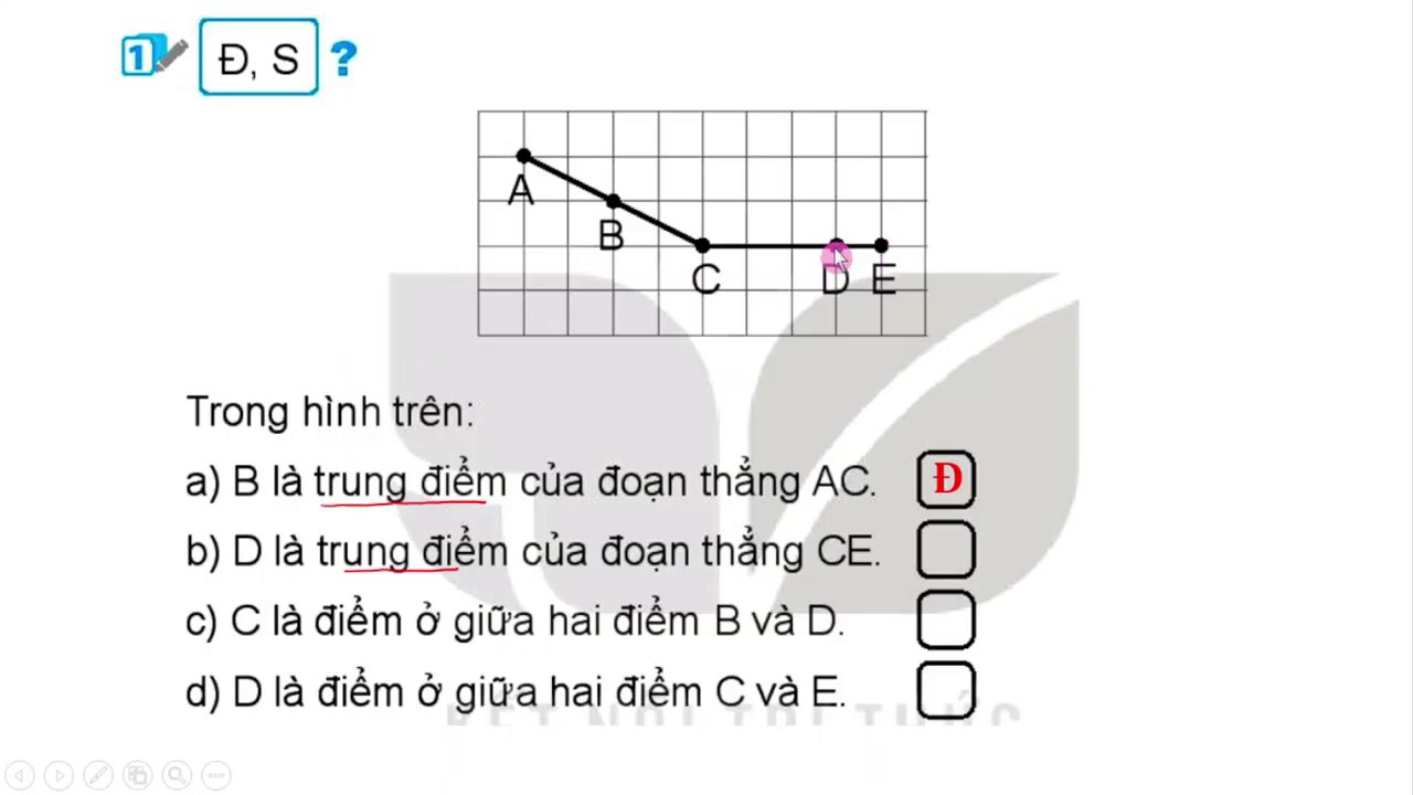 Hướng Dẫn Chi Tiết Cách Xác Định Trung Điểm Và Điểm Nằm Giữa Cho Học Sinh Lớp 3 2 Hình ảnh minh họa ba điểm B, C, D không thẳng hàng, chứng minh C không thể là điểm nằm giữa.