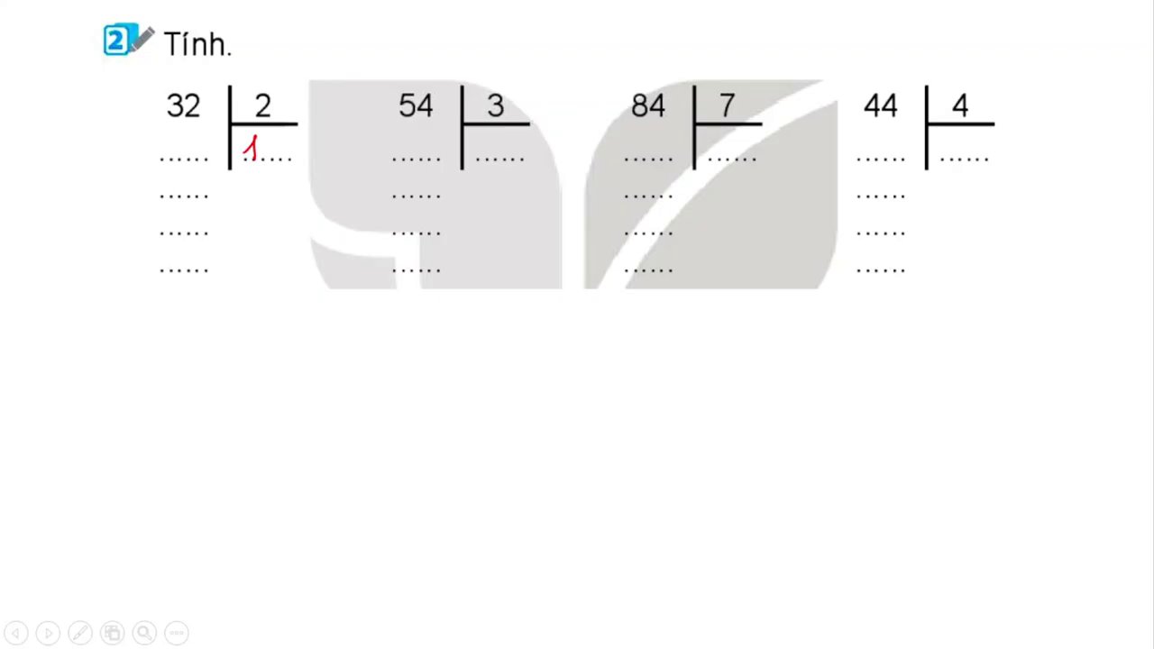 Hướng Dẫn Chi Tiết Các Dạng Bài Tập Toán Lớp 3: Phép Nhân, Chia Và Giải Toán Có Lời Văn 3 Minh họa từng bước đặt tính và thực hiện phép chia 84 : 7 một cách chi tiết.