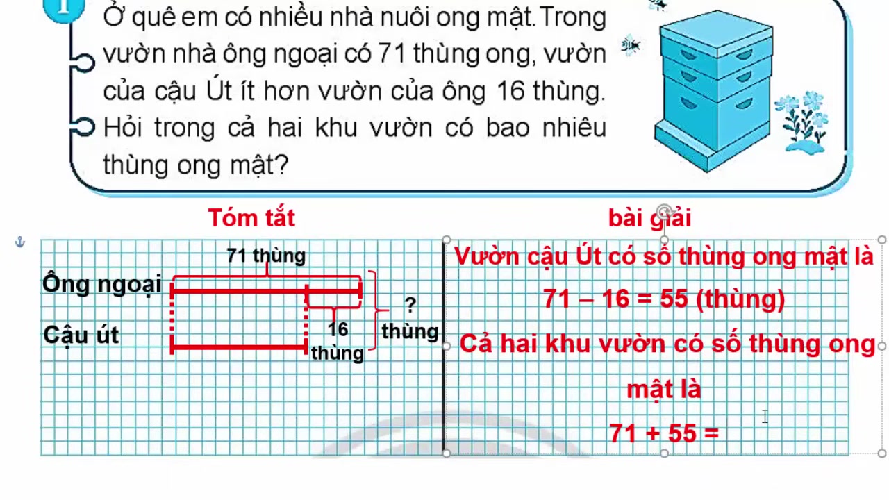 Hướng Dẫn Giải Toán Lớp 2: Phép Cộng Có Nhớ Qua Các Bài Toán Có Lời Văn Thực Tế 4 Minh họa phép tính 75 + 59 = 134, nhấn mạnh việc cộng từ hàng đơn vị (5+9=14, viết 4 nhớ 1) đến hàng chục (7+5+1=13, viết 13).