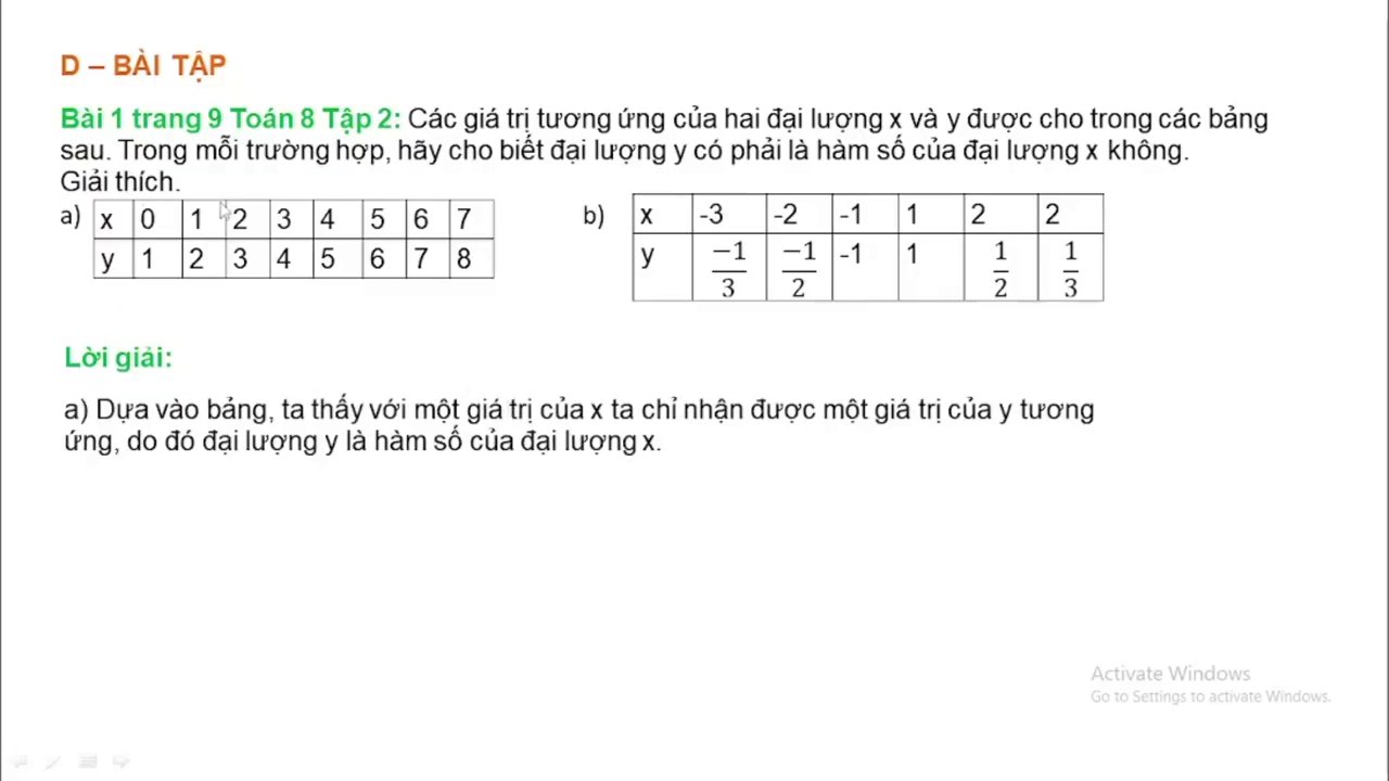 Hàm Số Là Gì? Hướng Dẫn Nhận Biết Và Phân Biệt Hàm Số Qua Bài Tập Minh Họa 1 Minh họa mối quan hệ giữa hai đại lượng x và y, với mỗi giá trị x chỉ dẫn đến một giá trị y duy nhất.