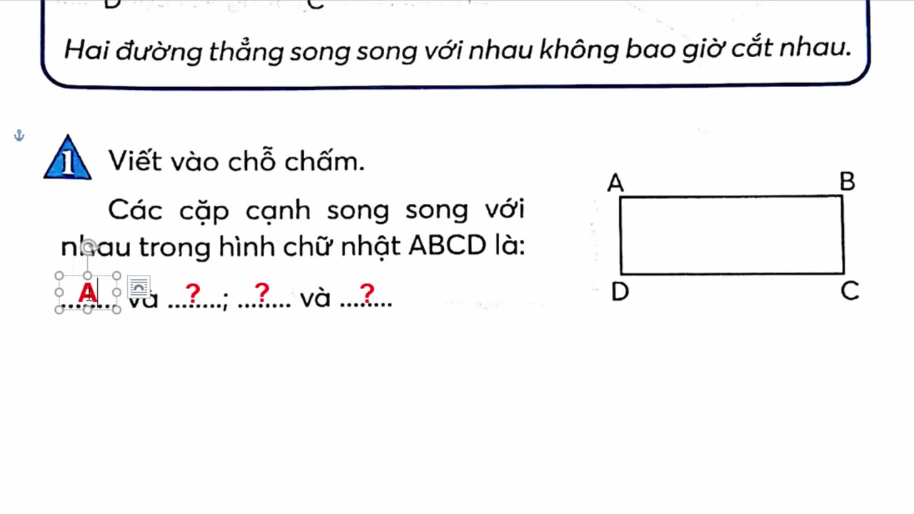 Hướng dẫn từng bước vẽ đường thẳng AD song song với BC, minh họa rõ ràng các thao tác sử dụng thước.