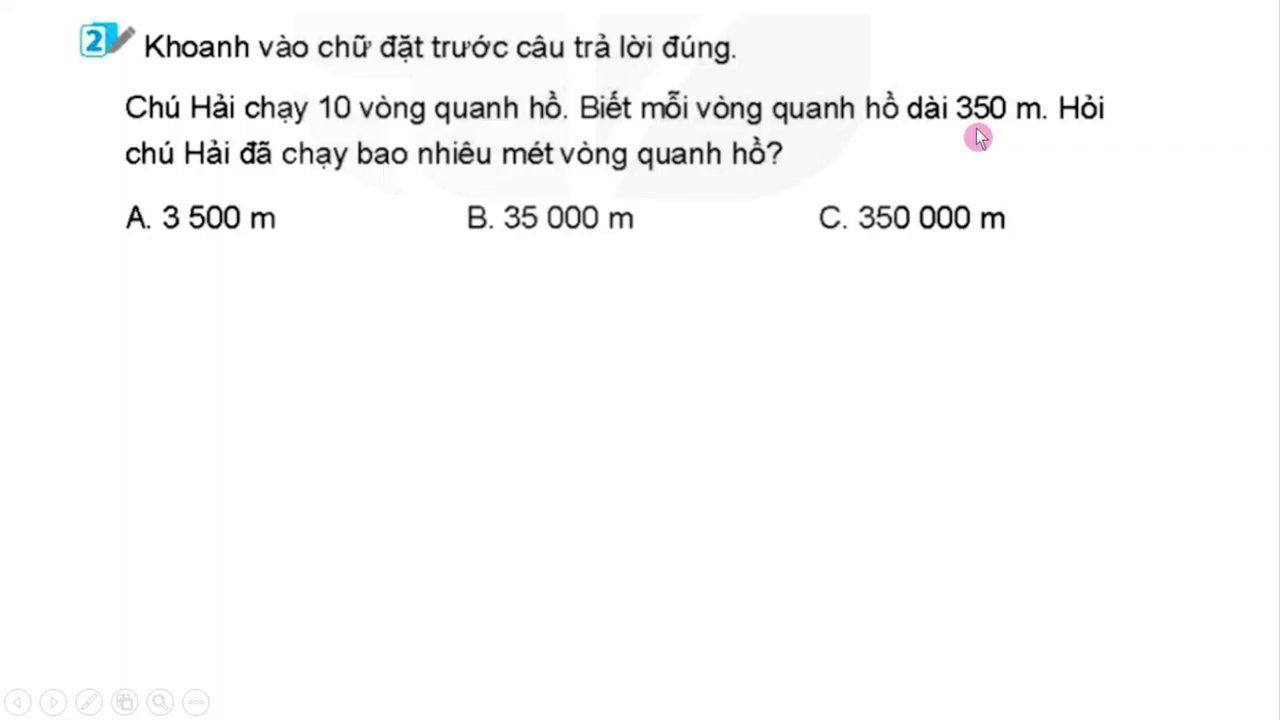 Hình ảnh minh họa bài toán thực tế về tính quãng đường chạy quanh hồ.