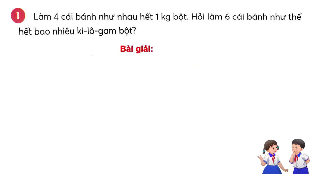 Chia Một Số Tự Nhiên Cho Một Số Tự Nhiên Được Thương Là Số Thập Phân: Hướng Dẫn Chi Tiết Từ Bài Học Toán Lớp 5 1 Hình ảnh minh họa 6 kg bột được chia thành 4 phần bằng nhau.