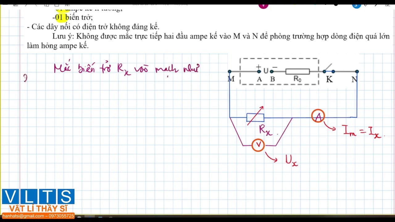 Bảng ghi lại các số liệu đo được từ hai lần điều chỉnh biến trờ.